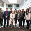 Sir Keir Starmer and Lisa Nandy with Burnley College students