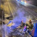 The M6 has reopened this morning (Tuesday), 24 hours after a lorry was swept into a bridge by heavy winds at 4.50am on Monday, with the lorry catching fire after impact