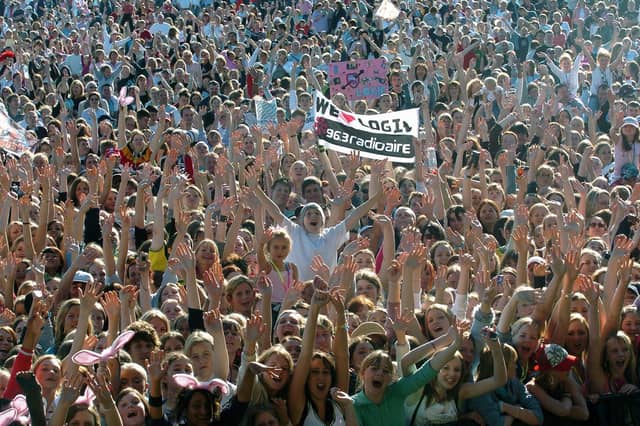 Crowds at Party in the Park Temple Newsam in 2004