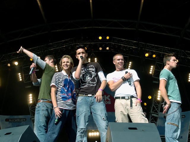 Blazin' Squad on stage