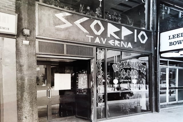 In July of 1982, Leeds already enjoyed food from around the world and Greek restaurant Scorpio's Taverna, on Merrion Way before it was revamped, was part of that offering.