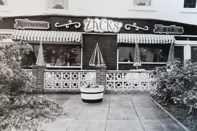 In May 1981, the sun was shining on this deli at Street Lane near Roundhay. Zacks Delicatessen Restaurant had just opened a new patio at the venue, owned by chef, John Moss.