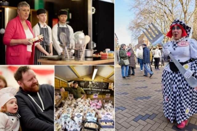The city centre was flooded with food and drink loving folk from far and wide this weekend as this year's Rhubarb Festival kicked off.