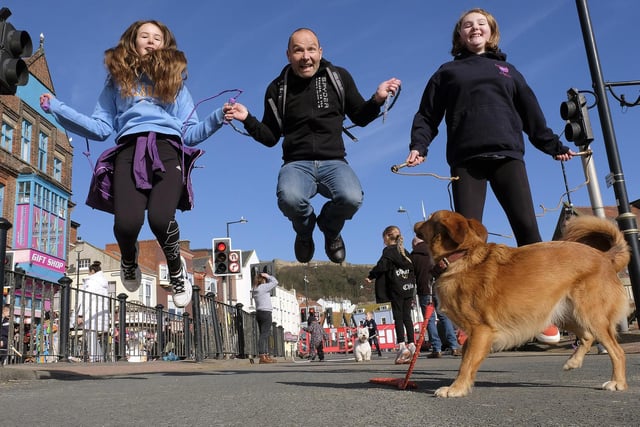 Skipping is fun for all of the family.. including the furry members!