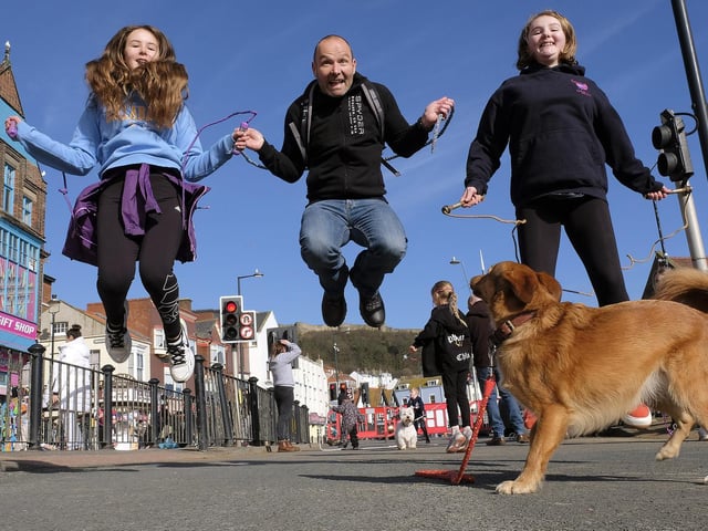 Skipping is fun for all of the family.. including the furry members!