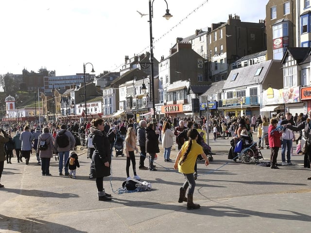 It's tradition in Scarborough for children to have the afternoon off school to go skipping on Foreshore Road!