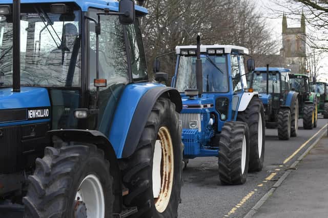 The family asked local farmers to follow the funeral procession in their tractors