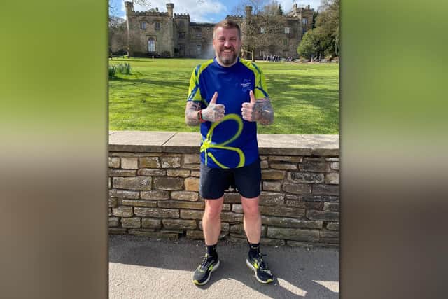 A recovering alcoholic, Andy is running to raise funds for the Alzheimer's Society and in October he will take part in the Manchester Marathon for Macmillan Cancer Support