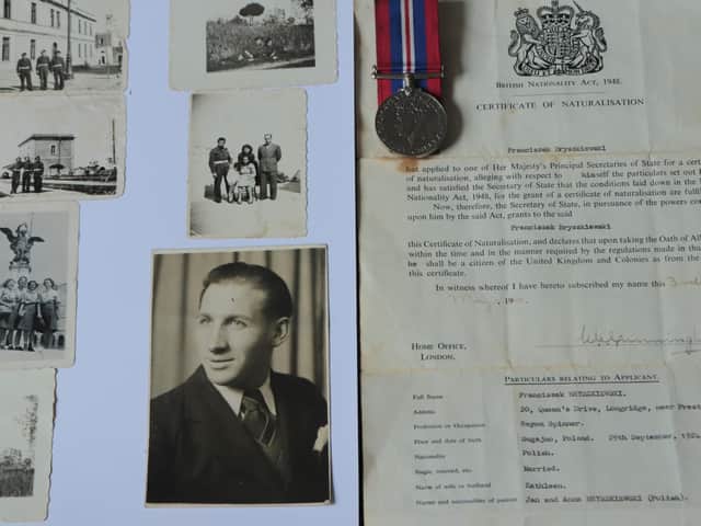 Franciszek Bryszkiewski's certificate of naturalisation from May 1960