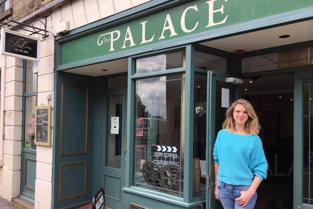 Lara Hewitt pictured outside the Palace Cinema