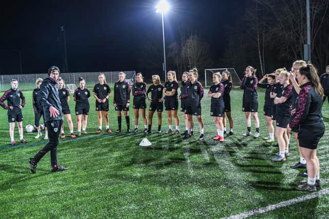 Burnley FC Women preparing for Sunday's Vitality Women's FA Cup fourth round tie against WSL side Manchester United Women.