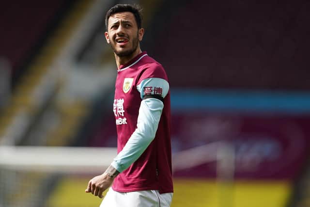 Burnley's English midfielder Dwight McNeil reacts after losing the English Premier League football match between Burnley and Newcastle United at Turf Moor in Burnley, north west England on April 11, 2021.