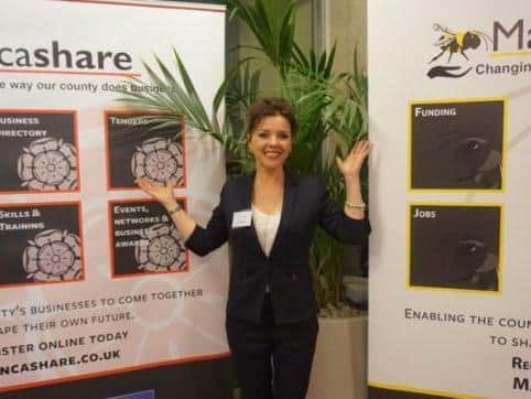 Lisa at the launch of Mancheshare