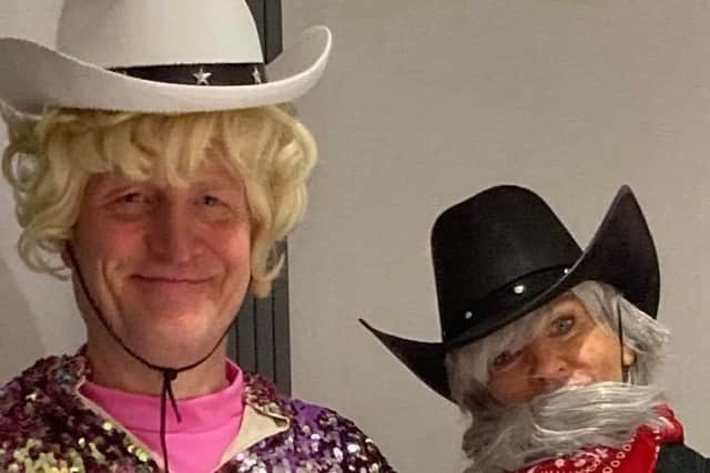 Michelle and Darren as Dolly Parton and Kenny Rogers