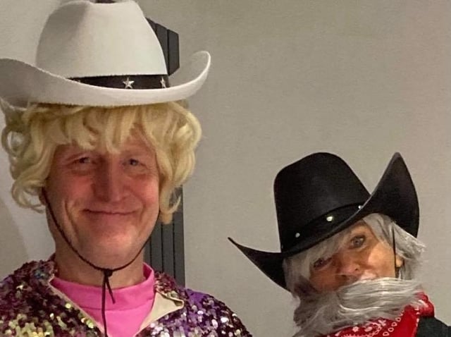 Michelle and Darren as Dolly Parton and Kenny Rogers
