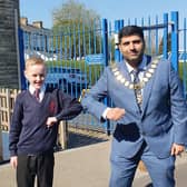 The Mayor of Burnley Coun. Wajid Khan made a special visit to St Augustine's RC Primary School in Burnley this week to thank children for writing letters to cheer the elderly up in the community.