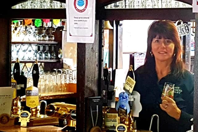 Alison Leigh, who runs the Crooked Billet in Worsthorne