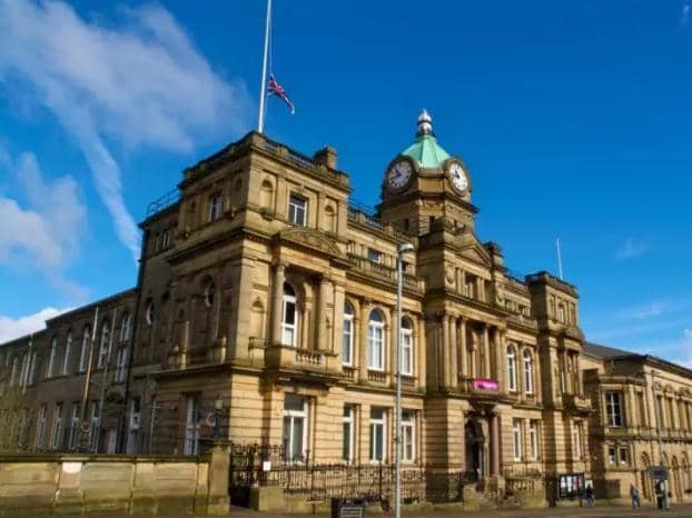 Burnley Town Hall has been undergoing extensive repairs
