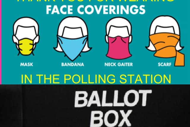 All voters will be required to wear a mask when they cast their ballot, unless they are exempt