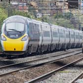 A train passes engineering work on the West Coast main line. Rail passengers are being warned of disruption on the line this May bank holiday weekend. Picture courtesy Network Rail