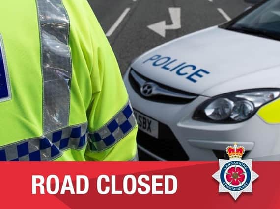 A section of Colne Road in Burnley has been closed this evening after a road accident