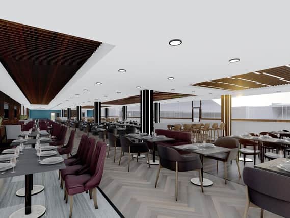 The new Longside Lounge at Turf Moor