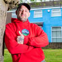 Scott Pickles painted his house blue in a bid to help people struggling with their mental wellbeing to think what they can do to make them feel more positive