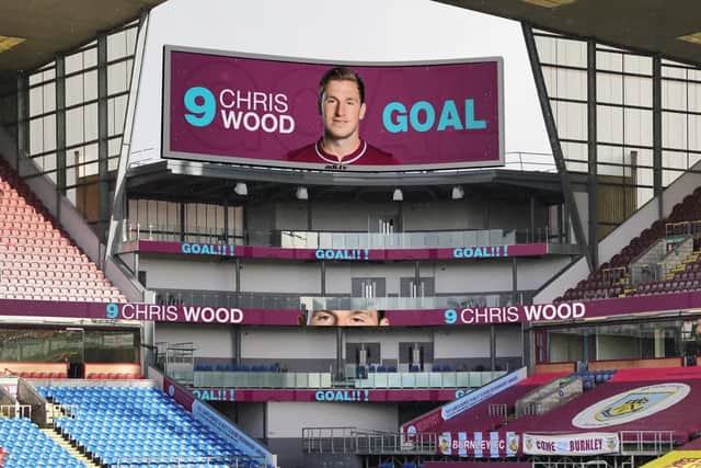 How the new LED screen at Turf Moor could look