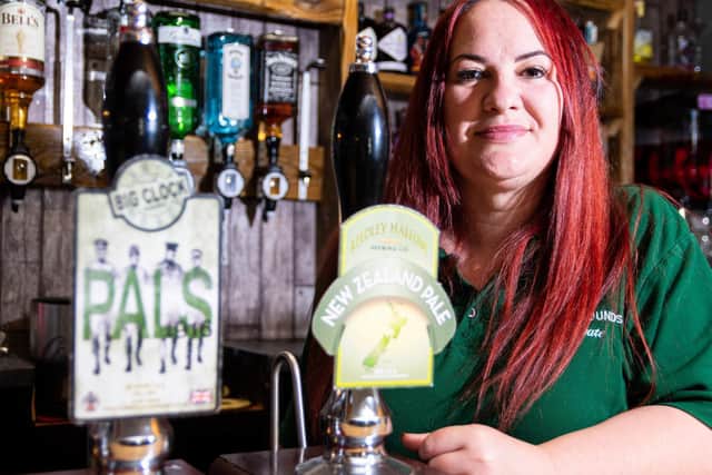 Laura Riley, landlady at the Hare and Hounds in Haggate. Photo: Kelvin Stuttard
