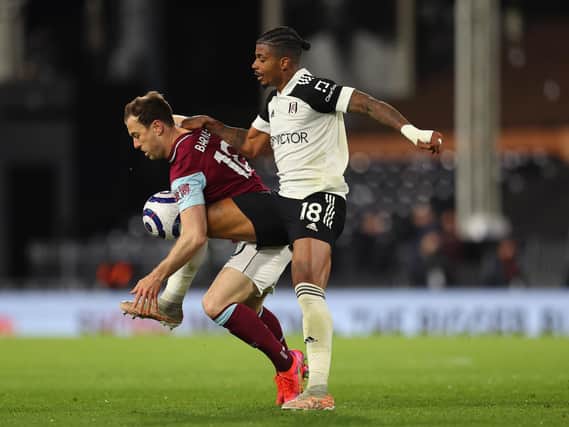 Ashley Barnes was a late substitute at Fulham last week