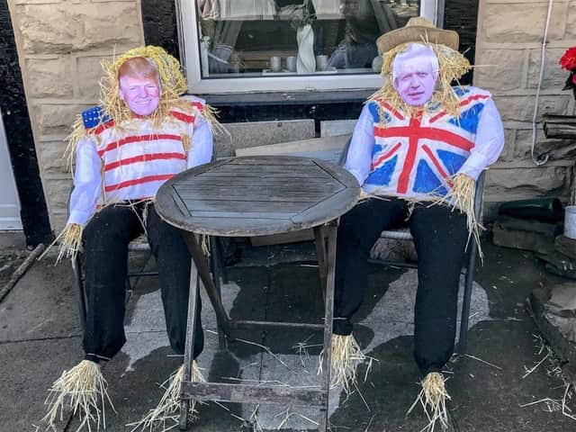 Boris Johnson and Donald Trump scarecrows were the stars of the show at last year's Rosegrove scarecrow festival