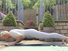 Julie did 25 press ups a day for 100 days last year in aid of Pendleside Hospice