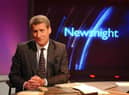 Jeremy Paxman on the Newsnight set in June 2002 (Picture: Jeff Overs/PA Wire)