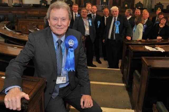Geoff Driver after his Tory group retook control of Lancashire County Council in May 2017