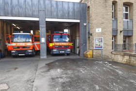 Colne firefighters attended a flat blaze in Barnoldswick yesterday