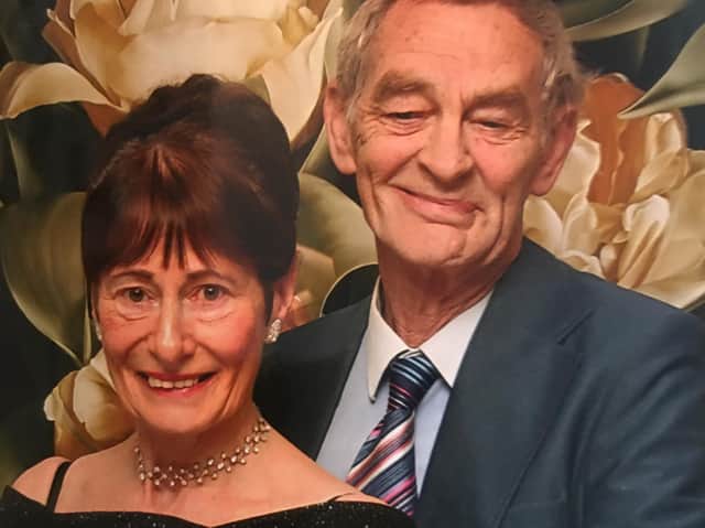 The late Gladys Sutcliffe who taught generations of local dancers pictured with her husband, Garth