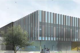 Artist's impression of how Burnley College's 'North Campus'  industry hub  will look