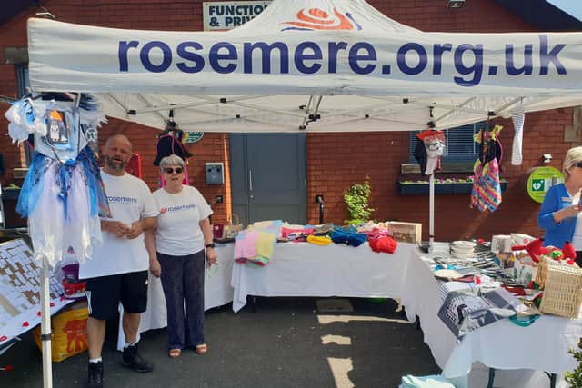 The Rosemere Cancer Foundation fundraising stall 
Photo: Andrew Wallin