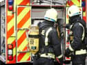 Five fire engines rushed to battle the flames in Stone Bridge Lane, Oswaldtwistle.