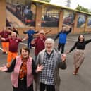 Staff and volunteers at Ribble Steam Railway & Museum celebrate the eye-catching  murals and plans for the future.