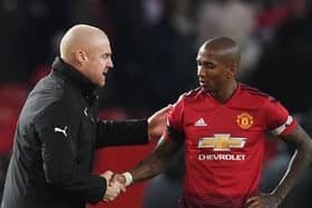Sean Dyche and Ashley Young