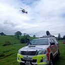 Emergency services including the air ambulance are called to the site. Photo credit: RPMR