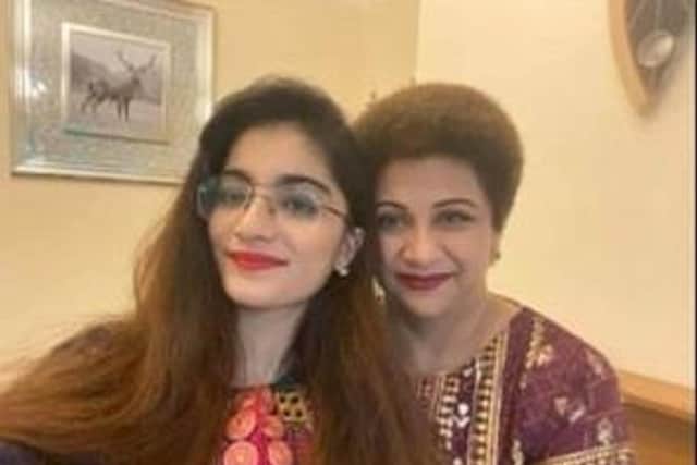 Dr Saman Mir Sacharvi and her daughter Vian Mangrio