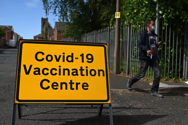 Requests for steward volunteers at vaccination centres have soared in recent weeks. Photo: Getty