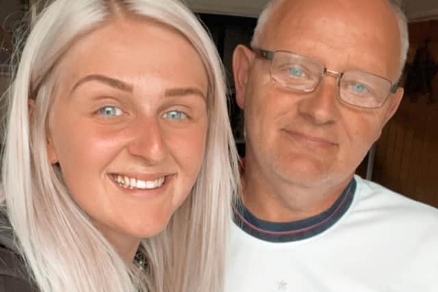 Jodie with her dad Michael whose life she helped to save when he suffered a heart attack followed by a cardiac arrest