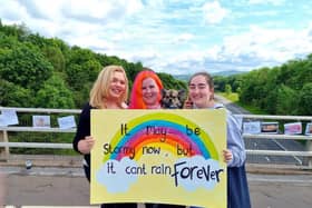 Supporters of the mental health awareness vigil at Gannow Bridge in Burnley were well supported by the town's residents
