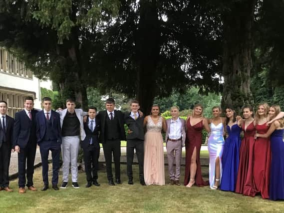 Year 11 leavers dress up for their end of year Prom Night