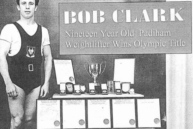 Bob when he qualified for the Rome Olympics in 1960