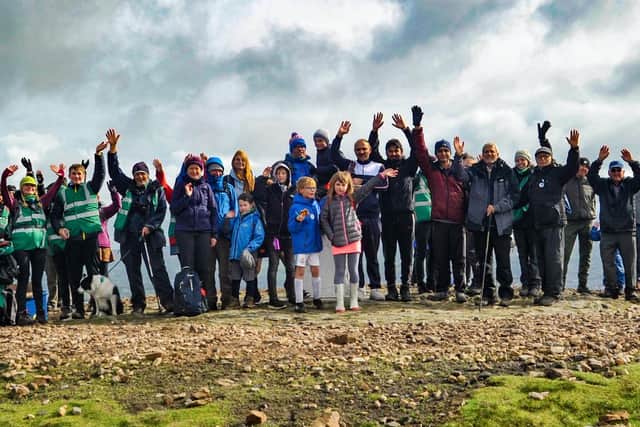 Pendle Hill Landscape Partnership Scheme's launch event, "Meet you at the Top", in 2018. Photo: Mark Sutcliffe