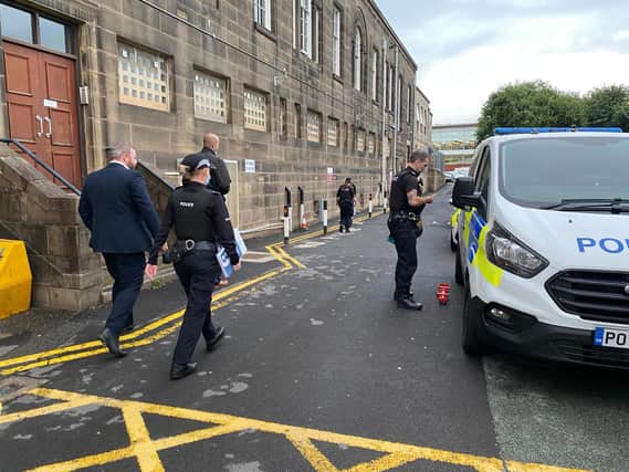 Burnley MP Antony Higginbotham joined police on a dawn raid earlier this week